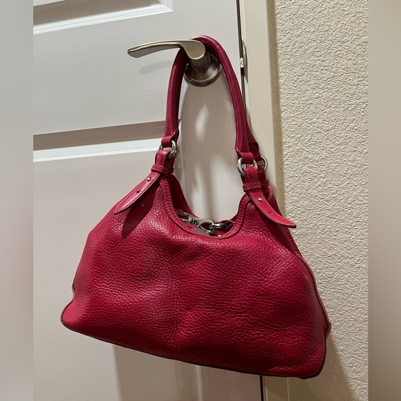 Cole Haan Red pebbled leather tote - Picture 3 of 16